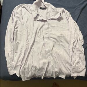 Lane Bryant  Light Purple Button-Up Shirt
